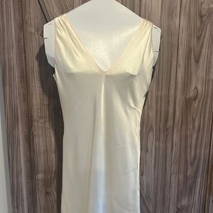 ABS evening by Alan Schwartz white evening dress size 6